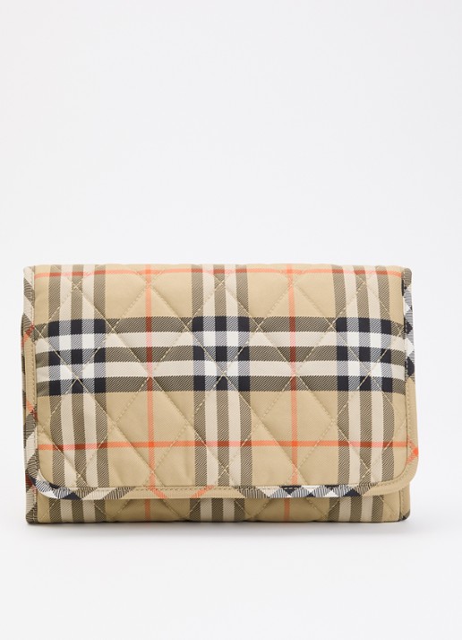 Burberry Belfast luiertas met quilt patroon en verschoningsmat - detail 3 zwart