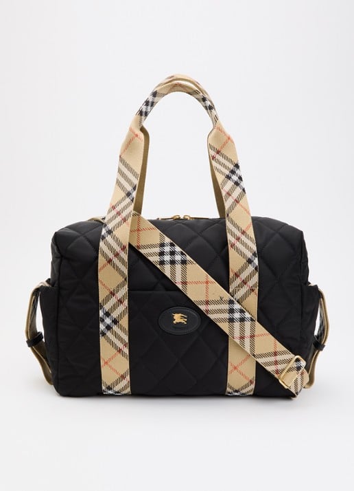 Burberry Belfast luiertas met quilt patroon en verschoningsmat