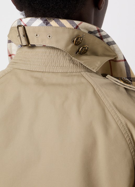 Burberry Belgravia double-breasted trenchcoat met steekzakken en ceintuur - detail 6 khaki