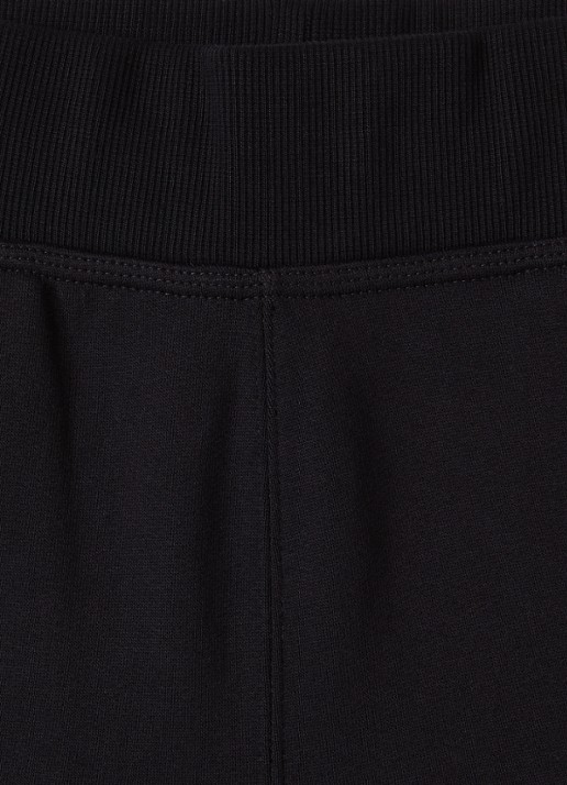 Burberry Benny straight fit korte broek met logoband - detail zwart