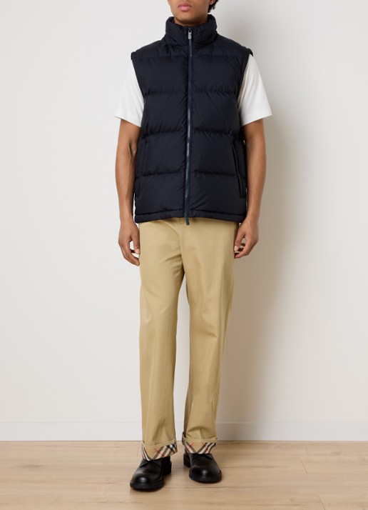 Burberry Bideford puffer jack met afneembare capuchon en mouwen - voorkant 6 donkerblauw
