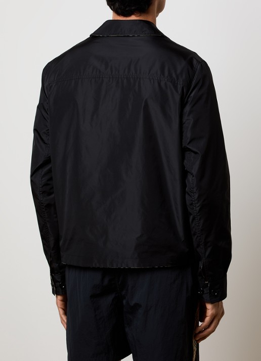 Burberry Bloomsbury reversible jack met steekzakken - achterkant zwart