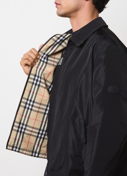Burberry Bloomsbury reversible jack met steekzakken - detail 3 zwart