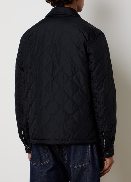 Burberry Brighton quilted jack met steekzakken - achterkant zwart