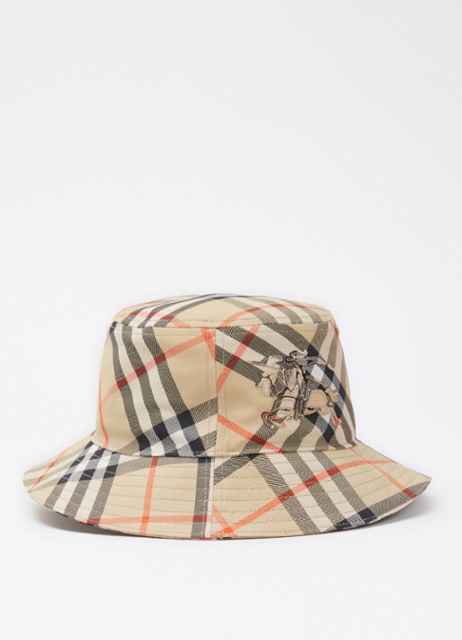Burberry Bucket hoed met ruitdessin