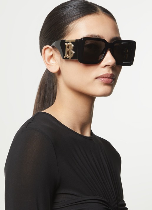 Burberry Butterfly zonnebril BE4406U - voorkant 2 zwart