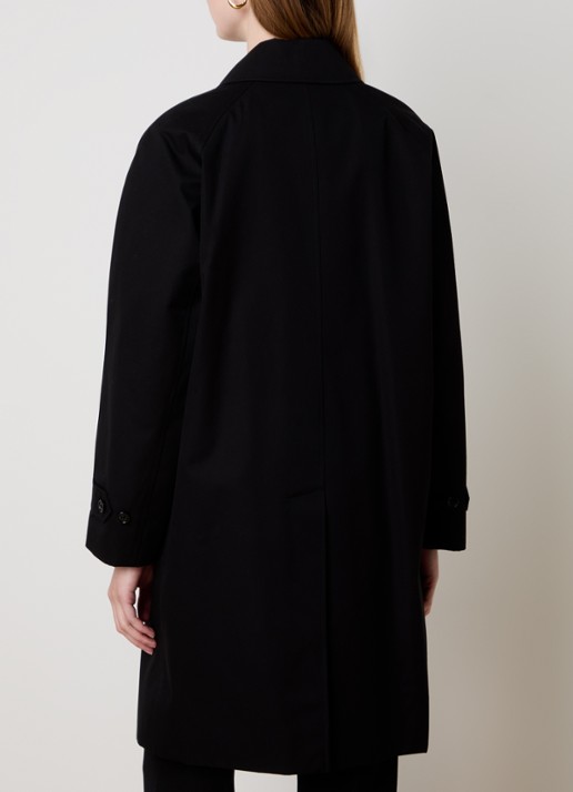 Burberry Camden trenchcoat met steekzakken - achterkant zwart