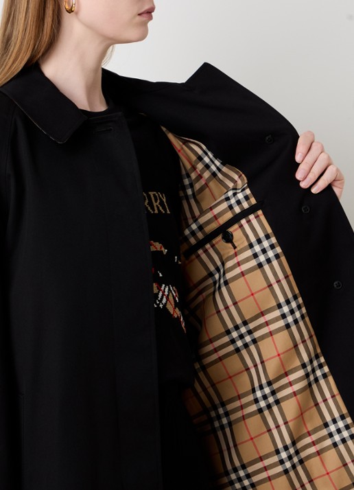Burberry Camden trenchcoat met steekzakken - detail 3 zwart