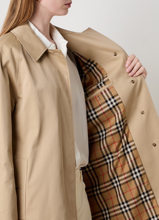 Burberry Camden trenchcoat met steekzakken - detail 5 camel