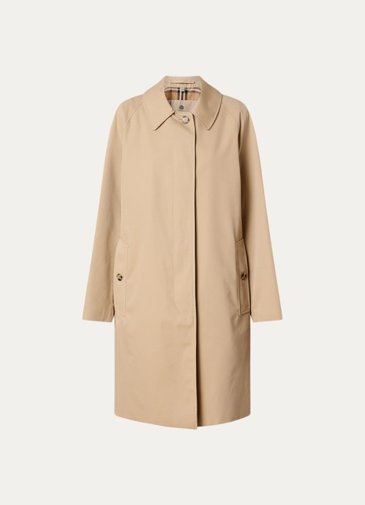 Burberry Camden trenchcoat met steekzakken - voorkant beige