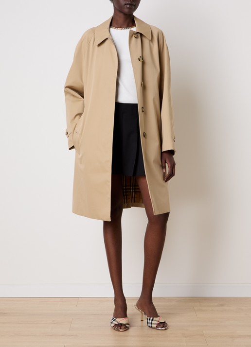 Burberry Camden trenchcoat met steekzakken - voorkant 2 beige