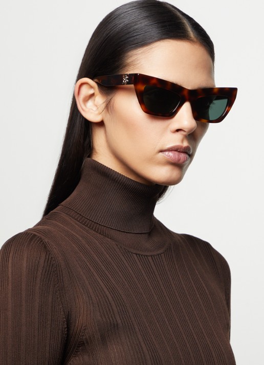 Burberry Cat Eye zonnebril BE4405 - voorkant 5 bruin