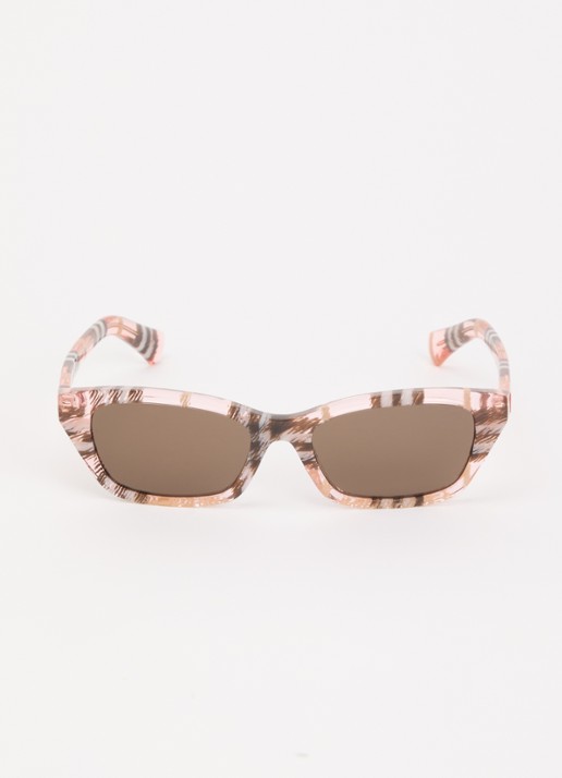 Burberry Cat Eye zonnebril BE4488 - detail lichtroze