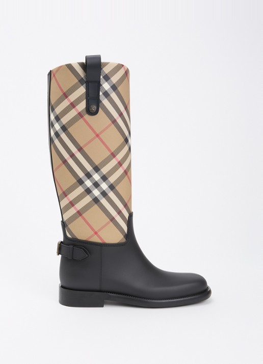 Burberry Cavalier laars met ruit dessin
