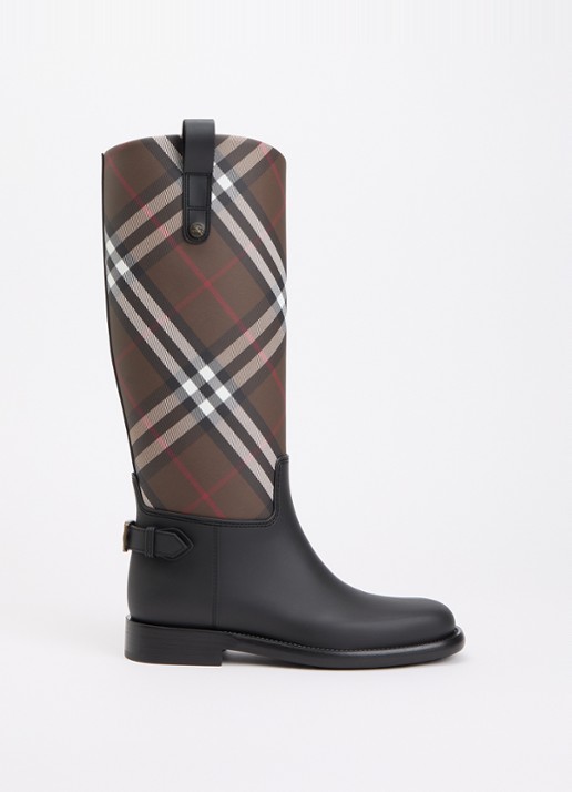 Burberry Cavalier laars met ruit dessin
