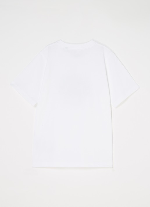 Burberry Cedar T-shirt met logoprint - voorkant 2 wit