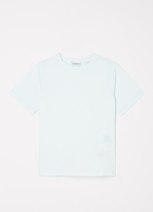 Burberry Cedar T-shirt met ronde hals - voorkant zeegroen