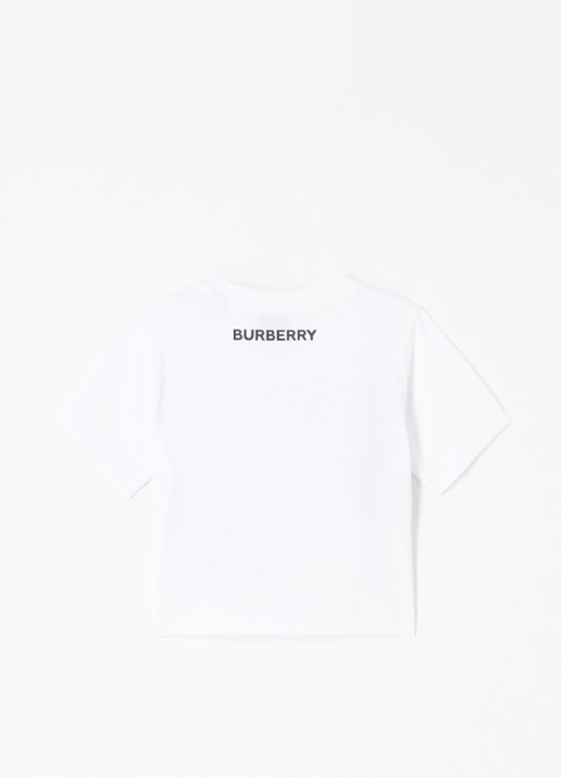Burberry Cedar T-shirt met ruitdessin - voorkant 2 wit
