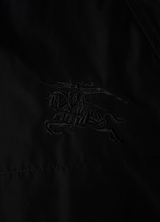 Burberry Charminster parka met logoborduring - detail 5 zwart