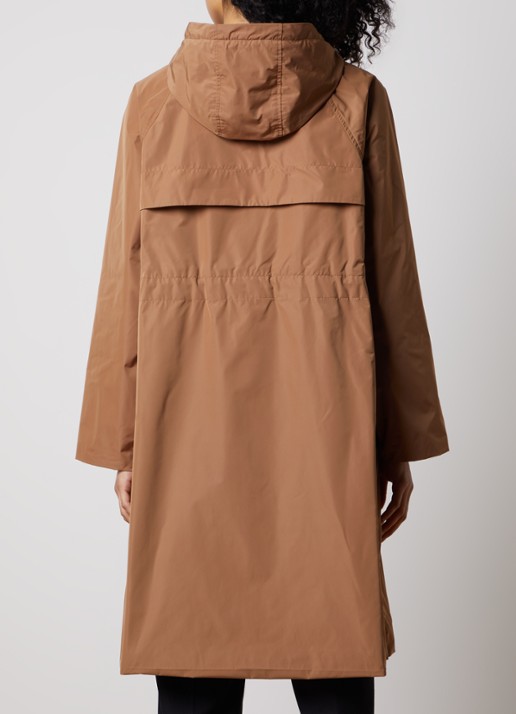Burberry Charminster parka met logoborduring - achterkant 3 camel