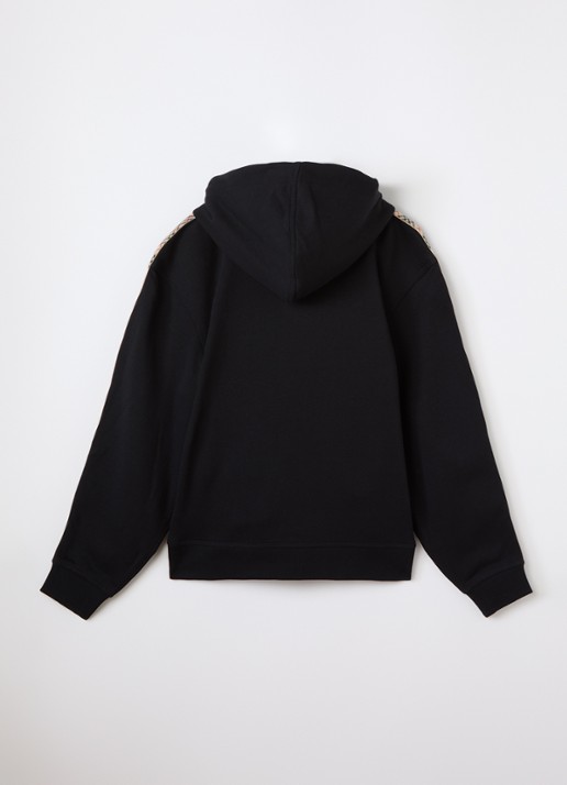 Burberry Clyde sweatvest met logoborduring - achterkant zwart