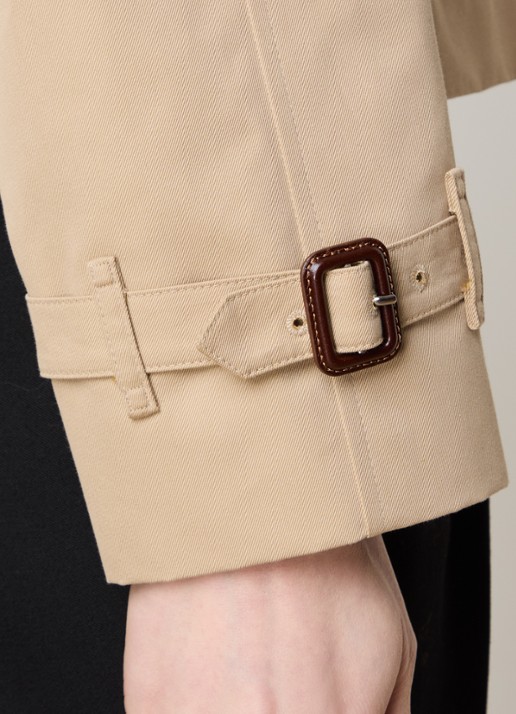 Burberry Double-breasted trenchcoat met steekzakken - detail 5 beige