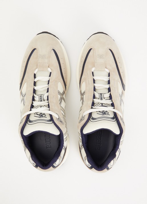 Burberry Eclipse sneaker met kalfssuède details - detail 2 beige