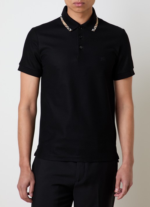 Burberry Eddie slim fit polo met logo