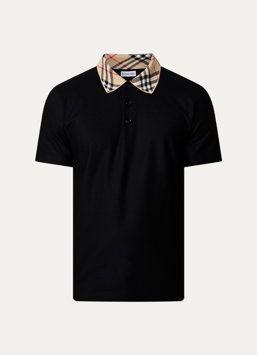 Burberry Evan regular fit polo met stretch