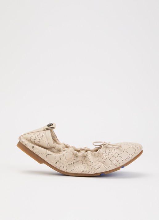Burberry Fawn ballerina van lamsleer