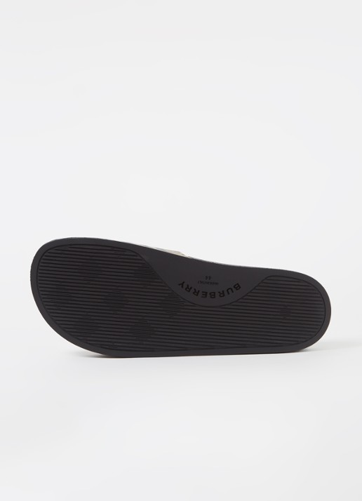 Burberry Furley slipper met ruitdessin - detail 7 beige