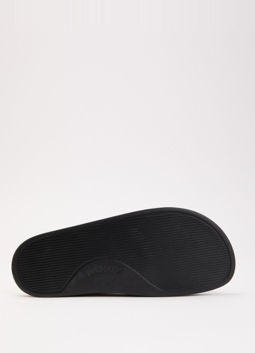 Burberry Furley slipper met ruitdessin - detail 5 beige
