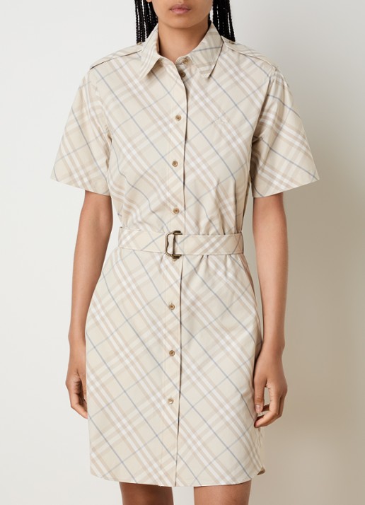 Burberry Georgina blousejurk met ruitdessin