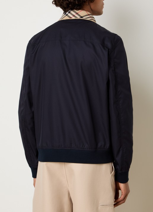 Burberry Glenfields jack met steekzakken - achterkant 6 indigo