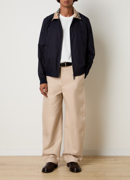 Burberry Glenfields jack met steekzakken - voorkant 5 indigo