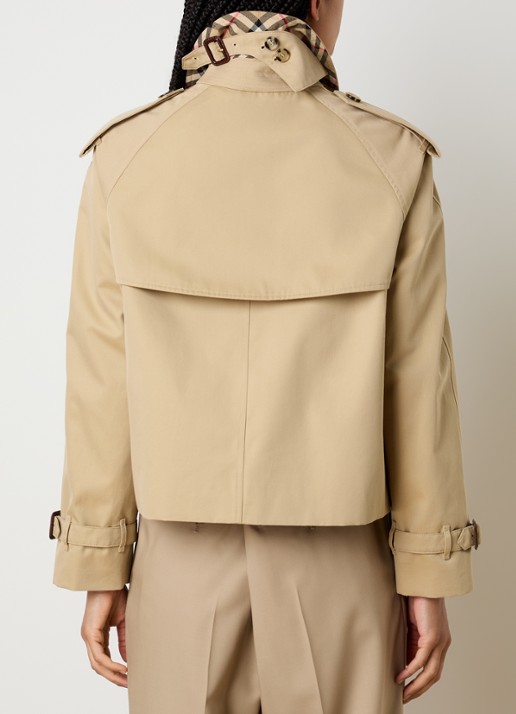 Burberry Haltye trenchcoat met steekzakken - achterkant 4 beige