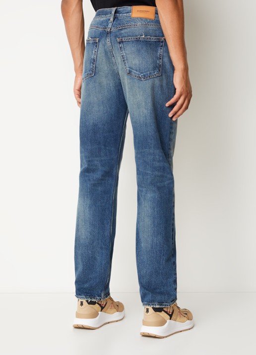 Burberry Harison straight leg jeans met medium wassing - achterkant 4 indigo