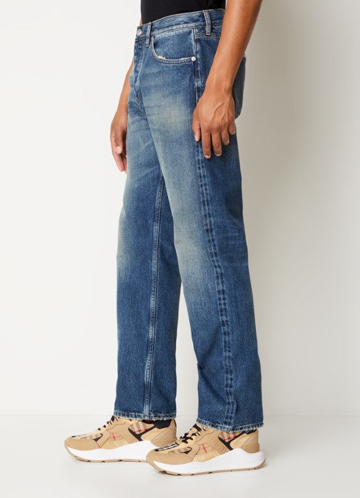 Burberry Harison straight leg jeans met medium wassing - detail 2 indigo