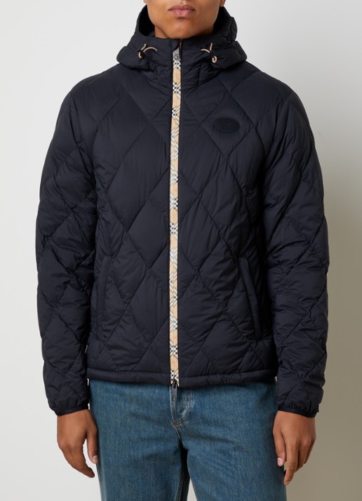 Burberry Hescott gewatteerd jack met quilt patroon