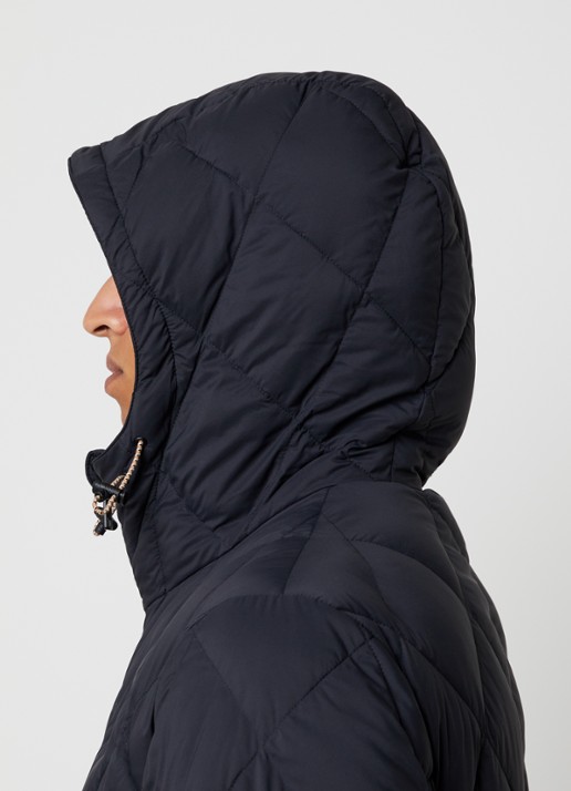 Burberry Hescott gewatteerd jack met quilt patroon  - detail 3 zwart
