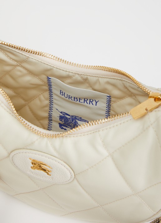 Burberry Horseshoe crossbodytas met quilt patroon en kalfsleren deails - detail 3 beige