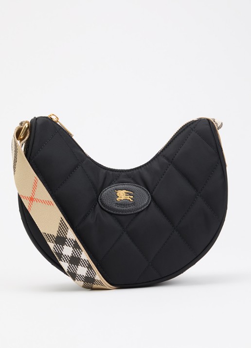 Burberry Horseshoe crossbodytas met quiltpatroon en kalfsleren deails