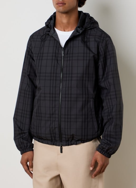 Burberry Jack met ruitdessin en ritszakken