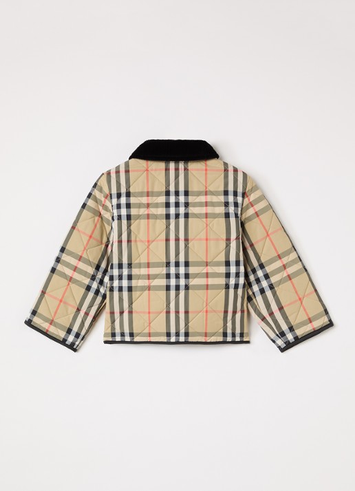 Burberry Jack met ruitdessin - achterkant zand