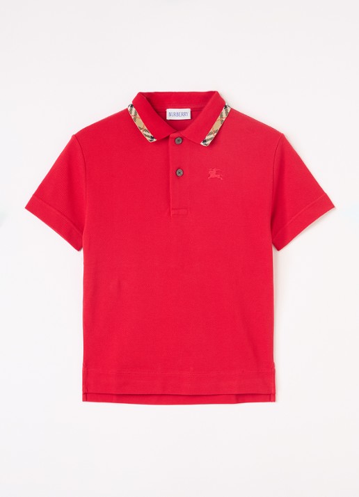 Burberry Johane polo van piqué katoen met logoborduring