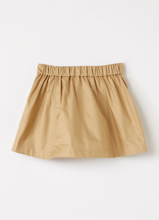 Burberry Katey minirok met ceintuur - voorkant 2 camel