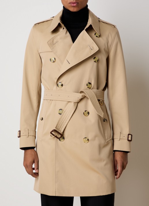 Burberry Kensingon Heritage double-breasted trenchcoat met ceintuur - detail 2 beige
