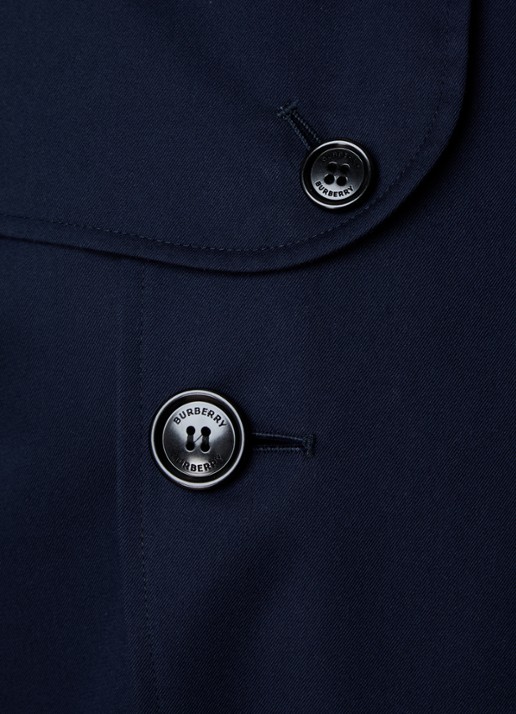 Burberry Kensingon Heritage double-breasted trenchcoat met ceintuur - detail 6 donkerblauw
