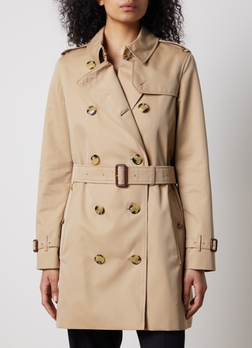 Burberry Kensington double-breasted trenchcoat met ceintuur