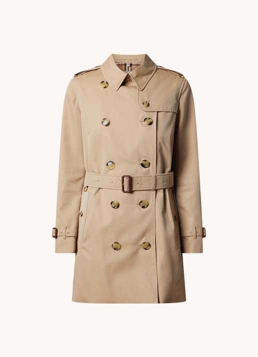 Burberry Kensington double-breasted trenchcoat met ceintuur - voorkant 2 bruin